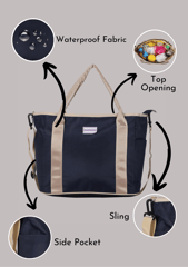 Charismomic Fast Fashion Essential Diaper Tote Bag