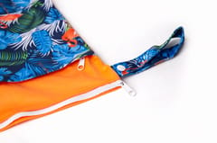 Charismomic Tropical Printed Diaper Pouch (Wet and Dry Bag)