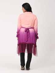 Charismomic Ombre Boyfriend Shirt- Pink