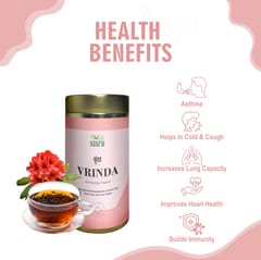 Cold Cough Relief Tea | Improves Digestion I Caffeine Free I 40 Cups I Vrinda I Floral Tisane