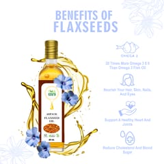 Flax Seed Oil | Wood Pressed | Pure & Natural | 60 ML I Alsi Tel