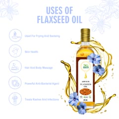 Flax Seed Oil | Wood Pressed | Pure & Natural | 60 ML I Alsi Tel