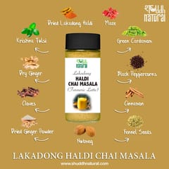 Haldi Chai Masala | Ayurvedic Chai | Goodness of Lakadong turmeric | Haldi Milk | 60 g