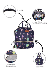 Charismomic Hot Air Balloon Diaper Case Bag