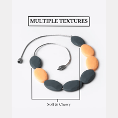 Charismomic Orange and Coal Teething Jewelry - For Moms to Wear