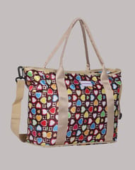 Charismomic Multicolor Four Clover Diaper Tote Bag